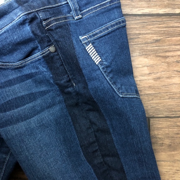 Paige Verdugo ankel raw hem two tone jeans - Picture 7 of 9